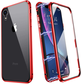 iPhone Xr 360° Magnetisch Hoesje Dubbelzijdig Glas