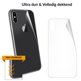 2 STUKS iPhone X / Xs Transparant Folie Achterkant Protector