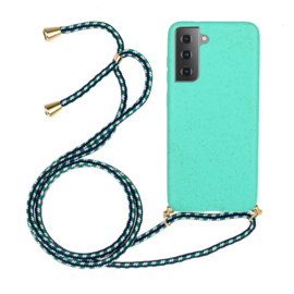 Galaxy S22 Crossbody TPU Hoesje met Koord Mint