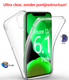 iPhone 11 360° Ultra Clear Hybrid PC + TPU Hoesje