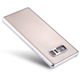 Galaxy Note 8 Soft TPU Hoesje Met Coating Zilver / Grijs