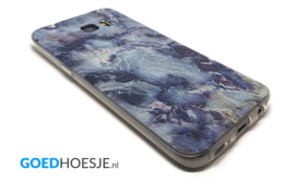 Galaxy S7 Edge Soft TPU Hoesje Marmer Design Dark & Wild