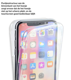 iPhone Xs Max 360° Full Cover Transparant TPU Hoesje