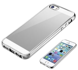 iPhone 5 / 5S / SE Soft TPU Hoesje Met Coating Goud / Zilver / Grijs