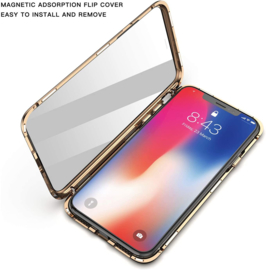 iPhone X / Xs 360° Magnetisch Hoesje Dubbelzijdig Glas