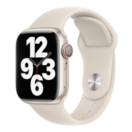 Apple Watch Siliconen Bandje Starlight Beige 49/46/45/44mm