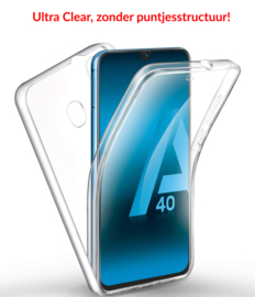 Galaxy A40 360° Ultra Clear Hybrid PC + TPU Hoesje