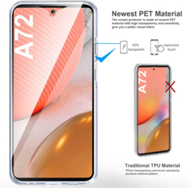 Galaxy A72 360° Ultra Clear Hybrid PC + TPU Hoesje