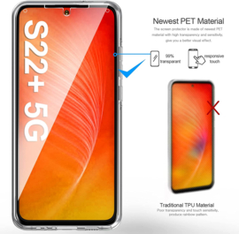 Galaxy S22 Plus 360° Ultra Clear Hybrid PC + TPU Hoesje