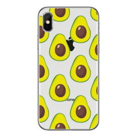 iPhone X / Xs Soft TPU Hoesje Avocado Print