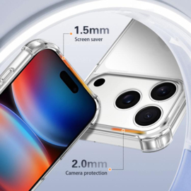 iPhone 17 Pro Transparant Soft TPU Air Cushion Hoesje
