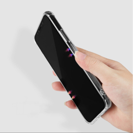 iPhone X / Xs Transparant TPU Hoesje Met Card Slot - Pasjesvakje