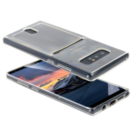 Galaxy Note 9 Transparant TPU Hoesje Met Pasjesvakje