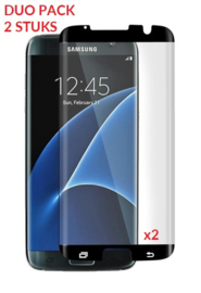 2 STUKS Galaxy S7 Edge Case Friendly 3D Tempered Glass Screen Protector
