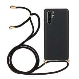Galaxy Note 10 Crossbody TPU Hoesje met Koord Zwart