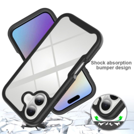 iPhone 17 360° Full Protect Hoesje met Screenprotector Zwart