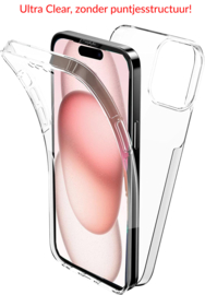 iPhone 15 360° Ultra Clear Hybrid PC + TPU Hoesje