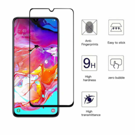 Galaxy A70 Full Cover Full Glue Tempered Glass Protector