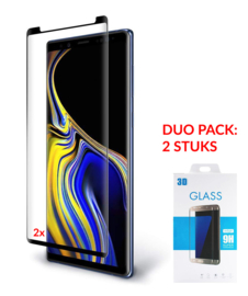 2 STUKS Galaxy Note 9 Case Friendly 3D Tempered Glass Screen Protector