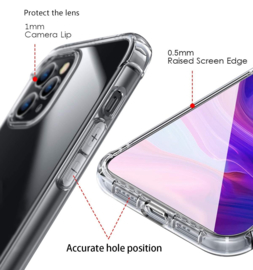 iPhone 12 Pro Max Transparant Soft TPU Air Cushion Hoesje