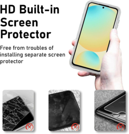 Galaxy S24 FE 360° Ultra Clear Hybrid PC + TPU Hoesje