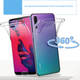 Huawei P20 Pro 360° Full Cover Transparant TPU Hoesje