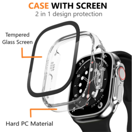 Apple Watch Ultra 49MM Hard PC + Tempered Glass Hoesje