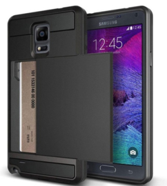 Galaxy Note 4 Slide Armor Hoesje Met Pashouder Goud