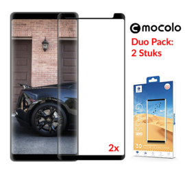 2 STUKS Note 8 Mocolo Premium 3D Case Friendly Tempered Glass Protector