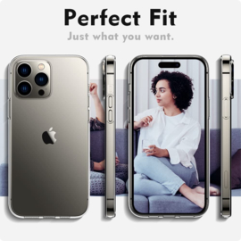 iPhone 14 Pro Premium Soft TPU Hoesje Transparant