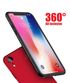 iPhone Xr 360° Full Cover Case Hoesje incl. Tempered Glass