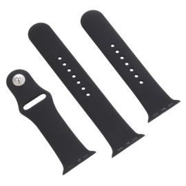 Apple Watch Siliconen Bandje Zwart 49/46/45/44mm