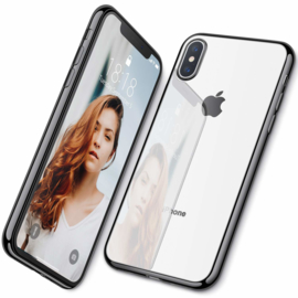 iPhone Xs Max Soft TPU Hoesje Met Coating Goud / Zilver / Zwart