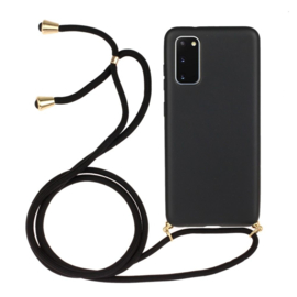 Galaxy Note 20 Ultra Crossbody TPU Hoesje met Koord Zwart