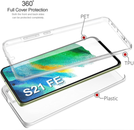 Galaxy S21 FE 360° Ultra Clear Hybrid PC + TPU Hoesje