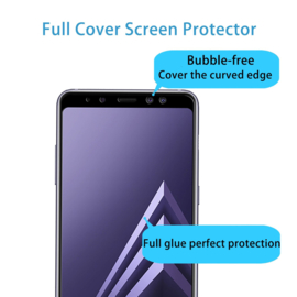 Galaxy A8 (2018) Full Cover Full Glue Tempered Glass Protector