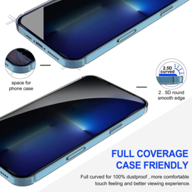 iPhone 14 Full Cover Privacy Tempered Glass Screen Protector