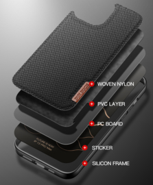 iPhone 13 Pro Max Dux Ducis Fino Hybrid Back Case Zwart