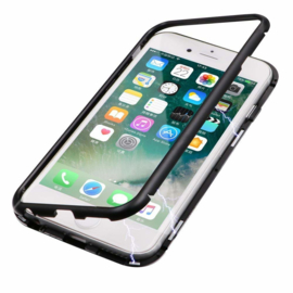 Iphone 6 Plus / 6S+ Magnetisch Voor + Achter Hoesje + Glass