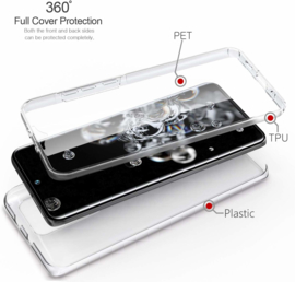 Galaxy S20 Ultra 360° Ultra Clear Hybrid PC + TPU Hoesje