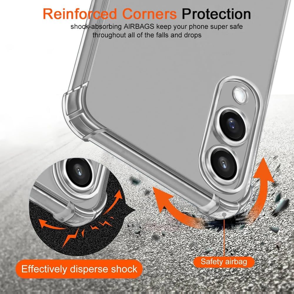 Galaxy S25 Edge Transparant Soft TPU Air Cushion Hoesje