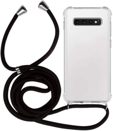 Galaxy S10 Plus Crossbody Transparant TPU Hoesje met Koord