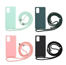 Galaxy Note 10 Crossbody TPU Hoesje met Koord Groen