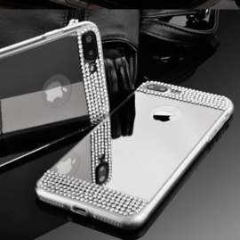 Iphone 7 Plus / 8 Plus Bling Spiegel Hoesje Met Strass-Steentjes