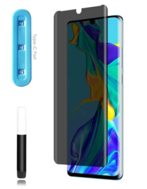Huawei P30 Pro Privacy UV Liquid Glue Tempered Glass Protector