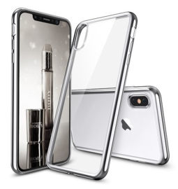 iPhone X / Xs Soft TPU Hoesje Met Coating Goud / Zilver / Zwart