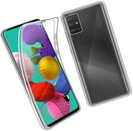 Galaxy A51 360° Ultra Clear Hybrid PC + TPU Hoesje