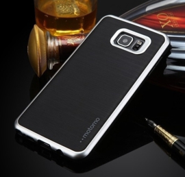 Galaxy S5 Motomo 3 in 1 Hybrid Case Hoesje Zilver