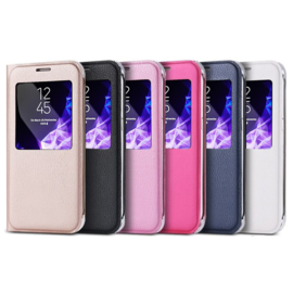 Galaxy S9 Window View Flip Cover Roze