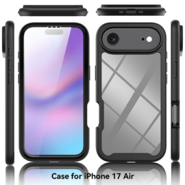 iPhone 17 Air 360° Full Protect Hoesje met Screenprotector Zwart